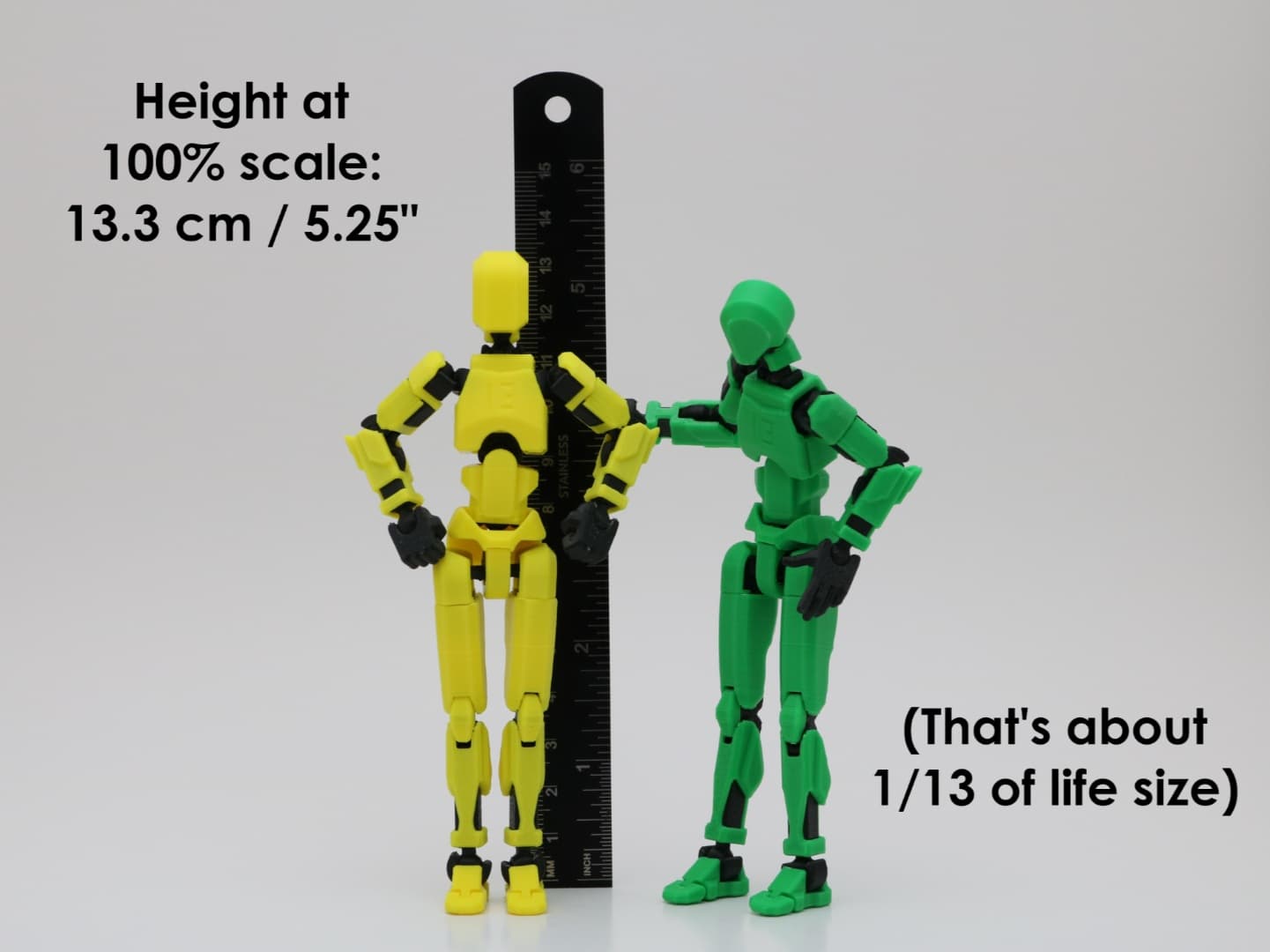 Boneco de ação Dummy 13 - Branco / Preto 3